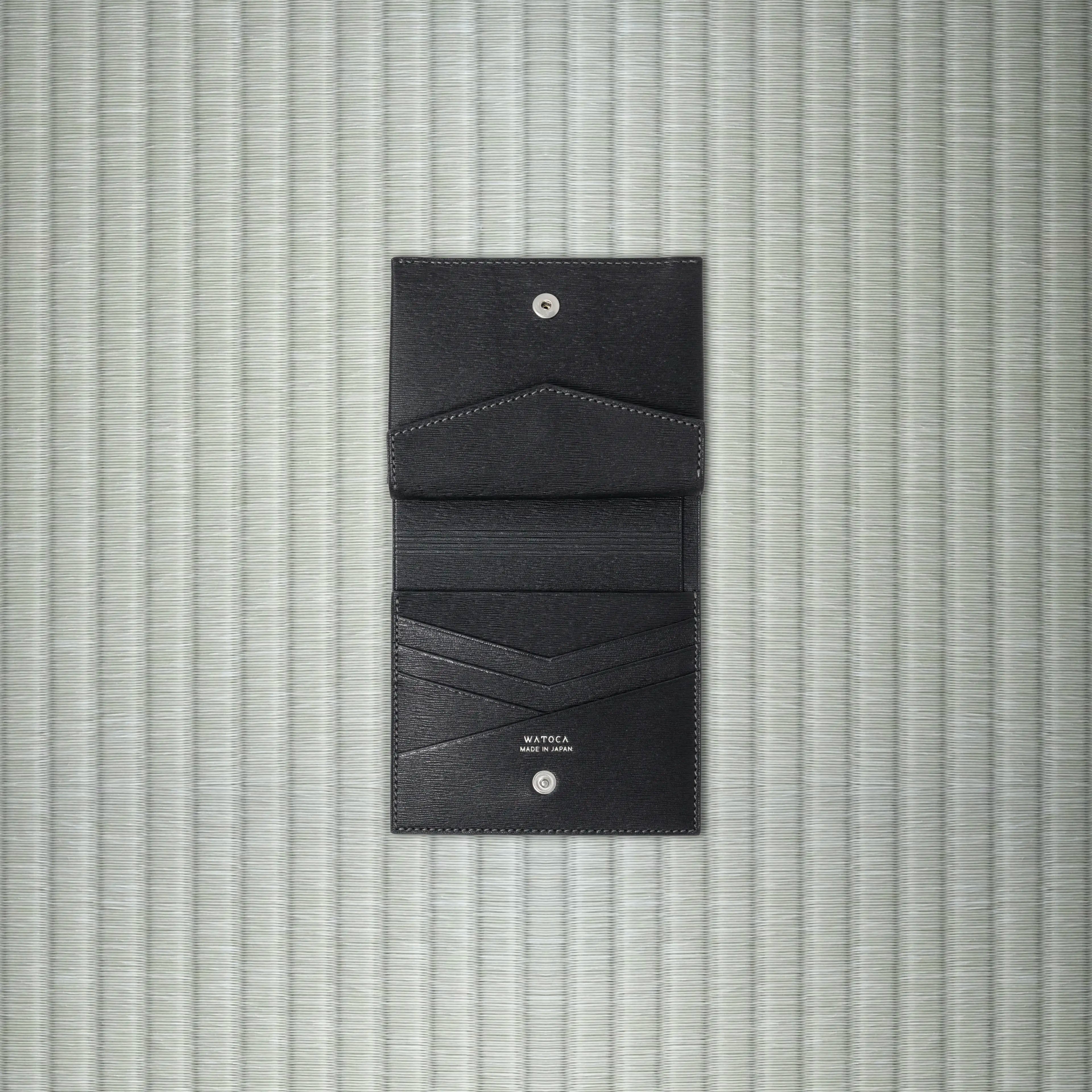 わとか　コンパクトウォレット　キモノ KIMONO / KARASUBAVレザー コンパクトウォレット KIMONO / KARASUBAレザー (総牛革) – わとか