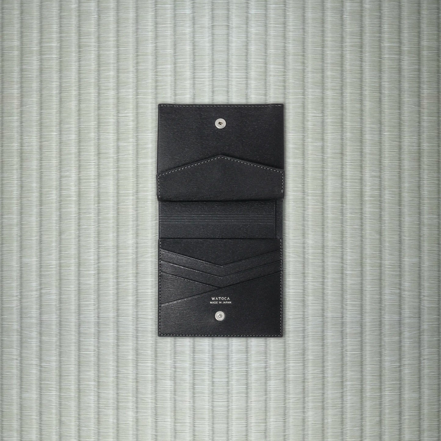 コンパクトウォレット KIMONO / KARASUBAレザー (総牛革)
