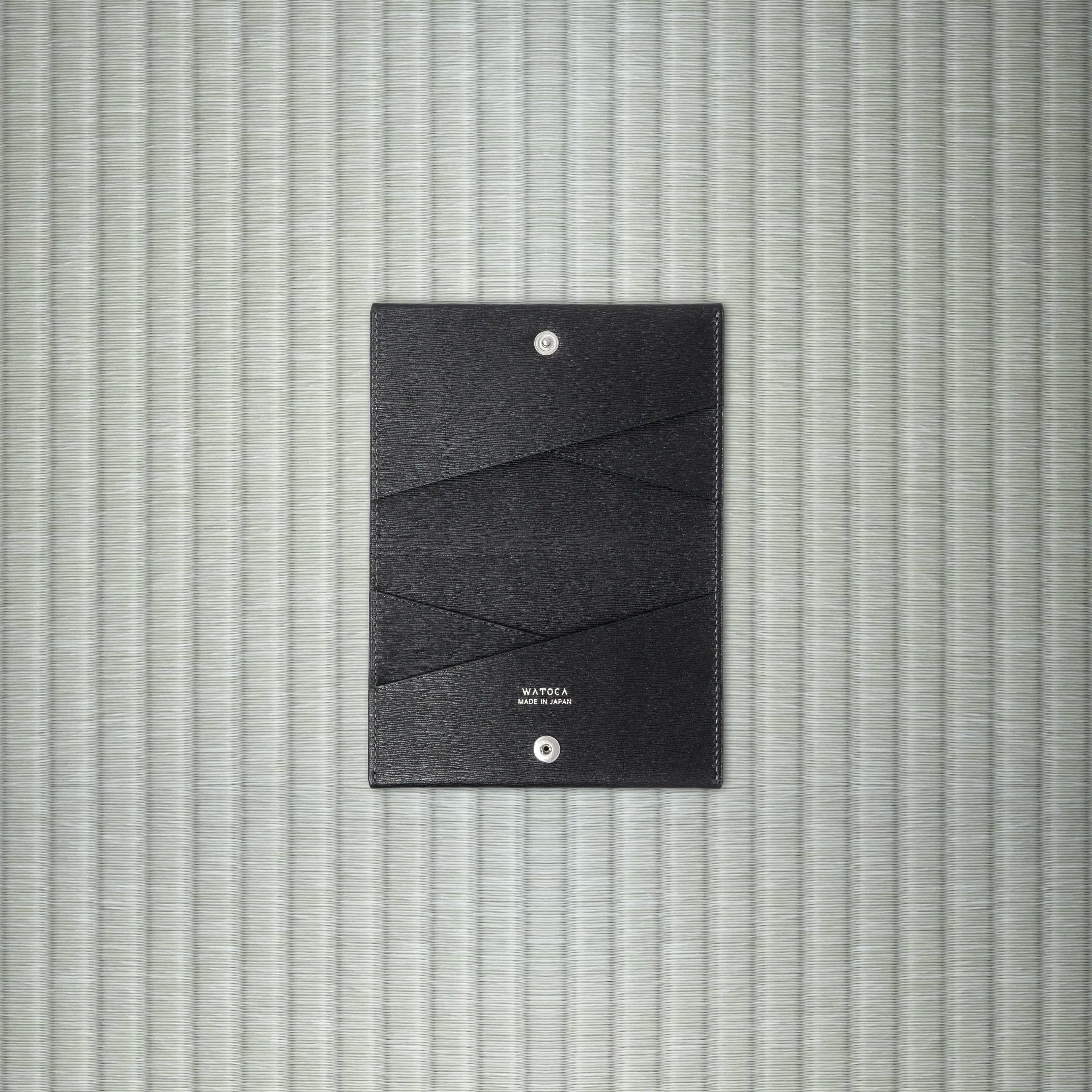 スリムカードホルダー KIMONO / KARASUBAレザー (総牛革) – わとか