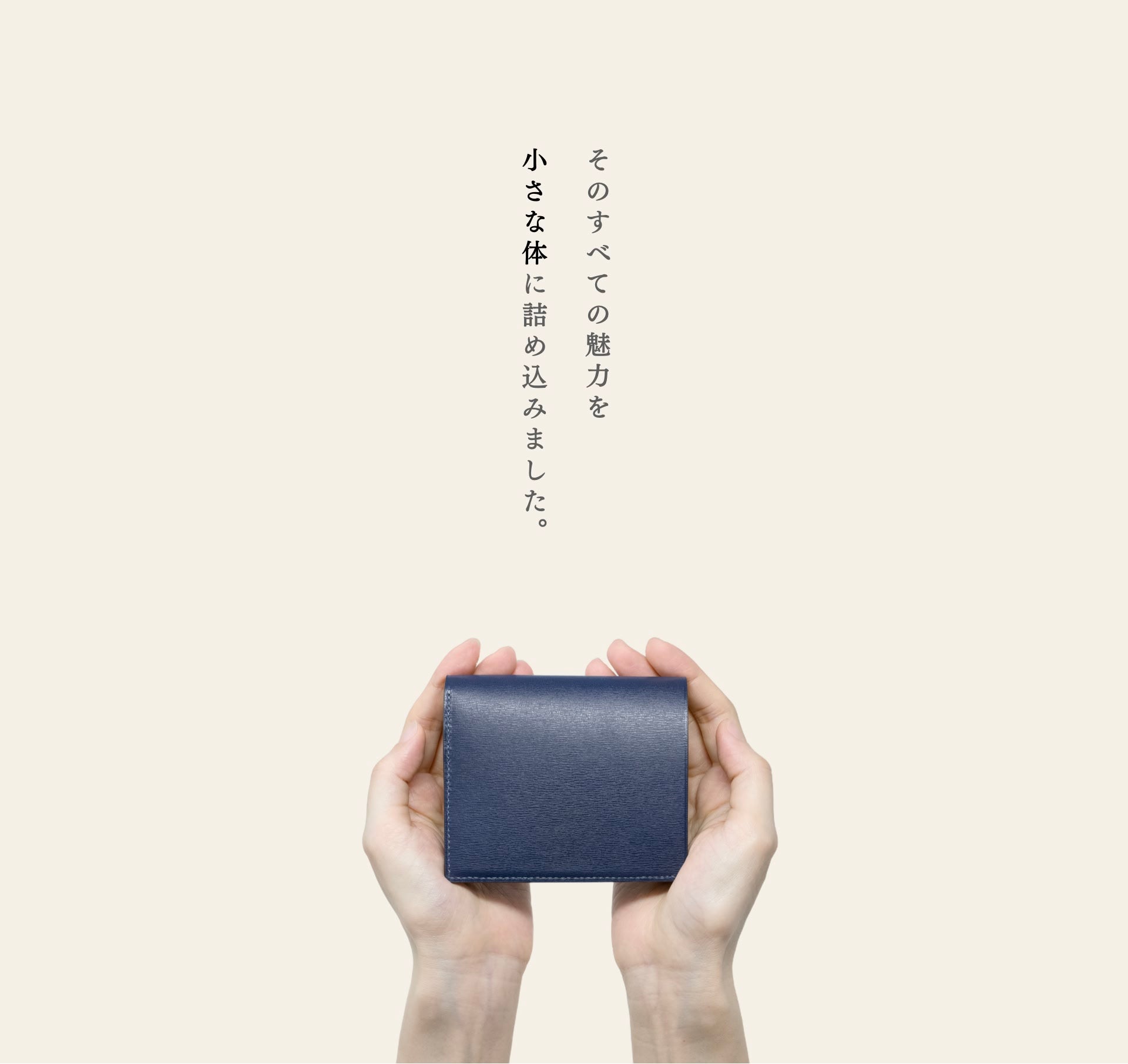 コンパクトウォレット KIMONO / SAZANAMIレザー (総牛革) – わとか