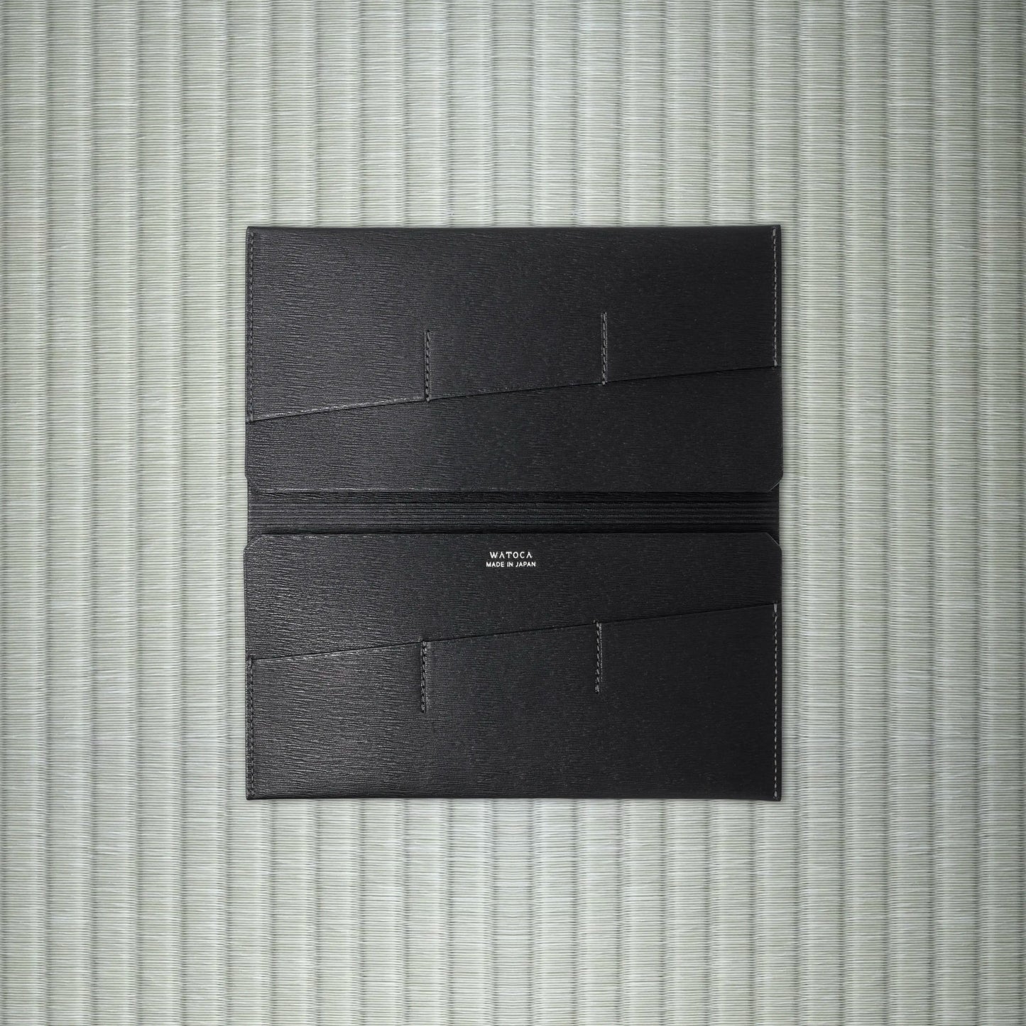 スリムロングウォレット TSUTSUMI / KARASUBAレザー (総牛革)