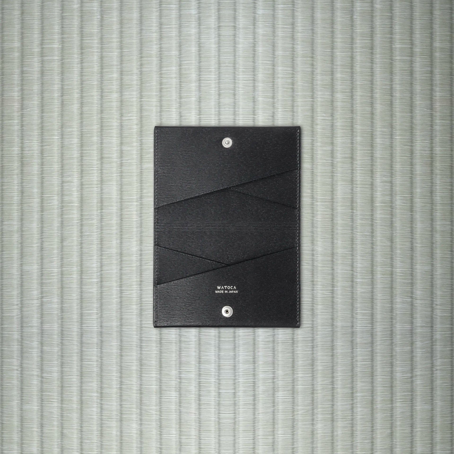 スリムカードホルダー KIMONO / KARASUBAレザー (総牛革) – わとか スリムカードホルダー KIMONO / KARASUBAレザー (総牛革) – わとか