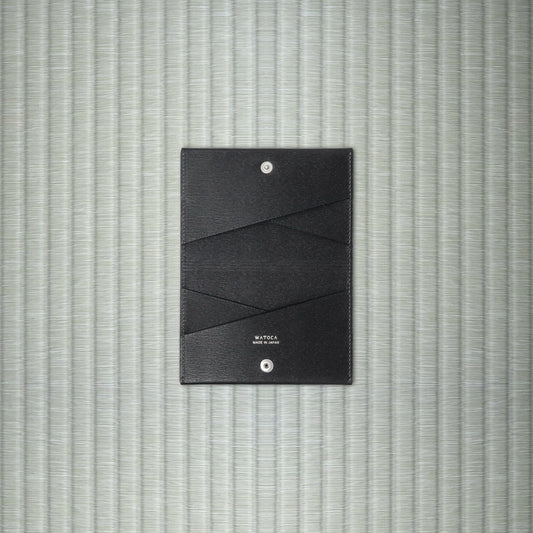 スリムカードホルダー KIMONO / KARASUBAレザー (総牛革)