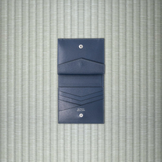 コンパクトウォレット KIMONO / SAZANAMIレザー (総牛革)