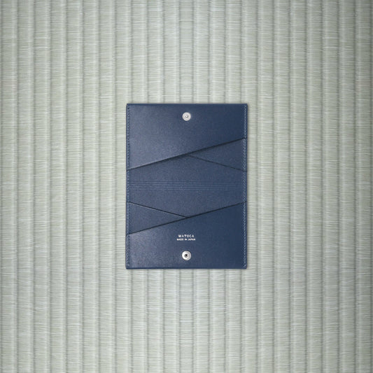 スリムカードホルダー KIMONO / SAZANAMIレザー (総牛革)